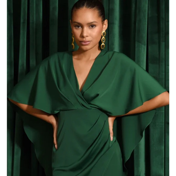 Adelyn Rae cape mini dress, black, size small - Picture 3 of 5